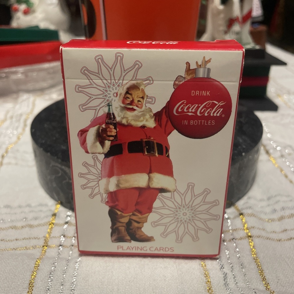 Coca Cola deck of Christmas Santa Claus Playing Cards 2008 Bicycle Cards Limited
